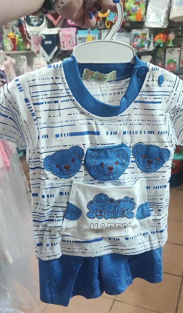 Conjunto Short Bebé Osito