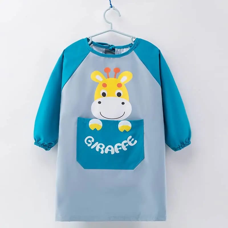 Babero Impermeable Manga Larga con Bolsillo