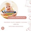 Set Alimentación Silicona Bebe 3 Piezas