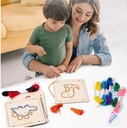 Juego Bordado Madera Niños