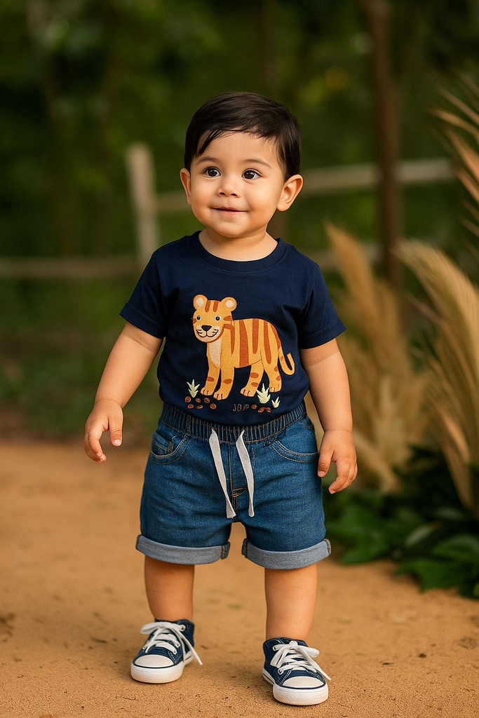 Conjunto Short Niño Tigre