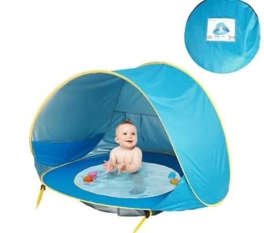 Carpa de Piscina Plegable con Protección UV