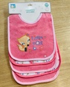 Set de 5 baberos Impermeables Bebé