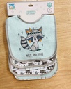 Set de 5 baberos Impermeables Bebé