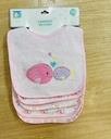 Set de 5 baberos Impermeables Bebé