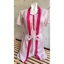 Conjunto Bata+ Camisa Maternal Flores