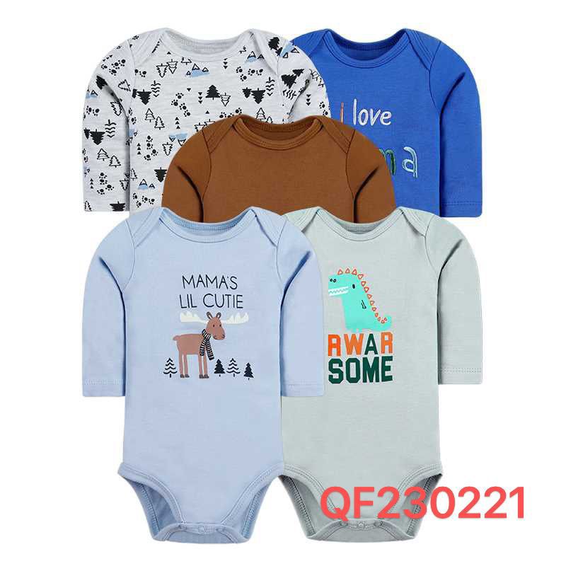 Set 5 Bodys Manga Larga Reno