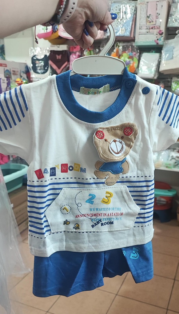 Conjunto Short Bebé Osito