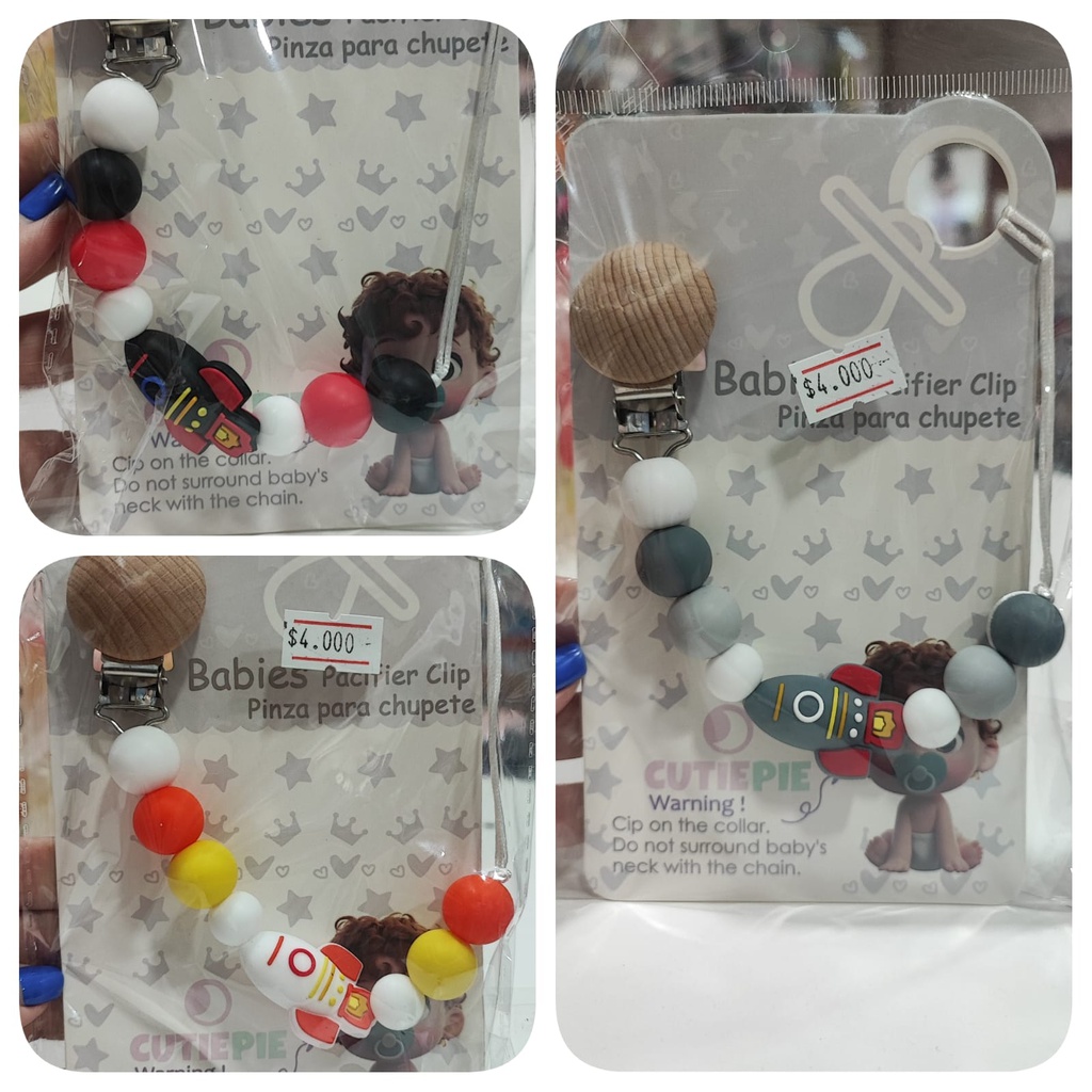 Portachupete Silicona Cohete