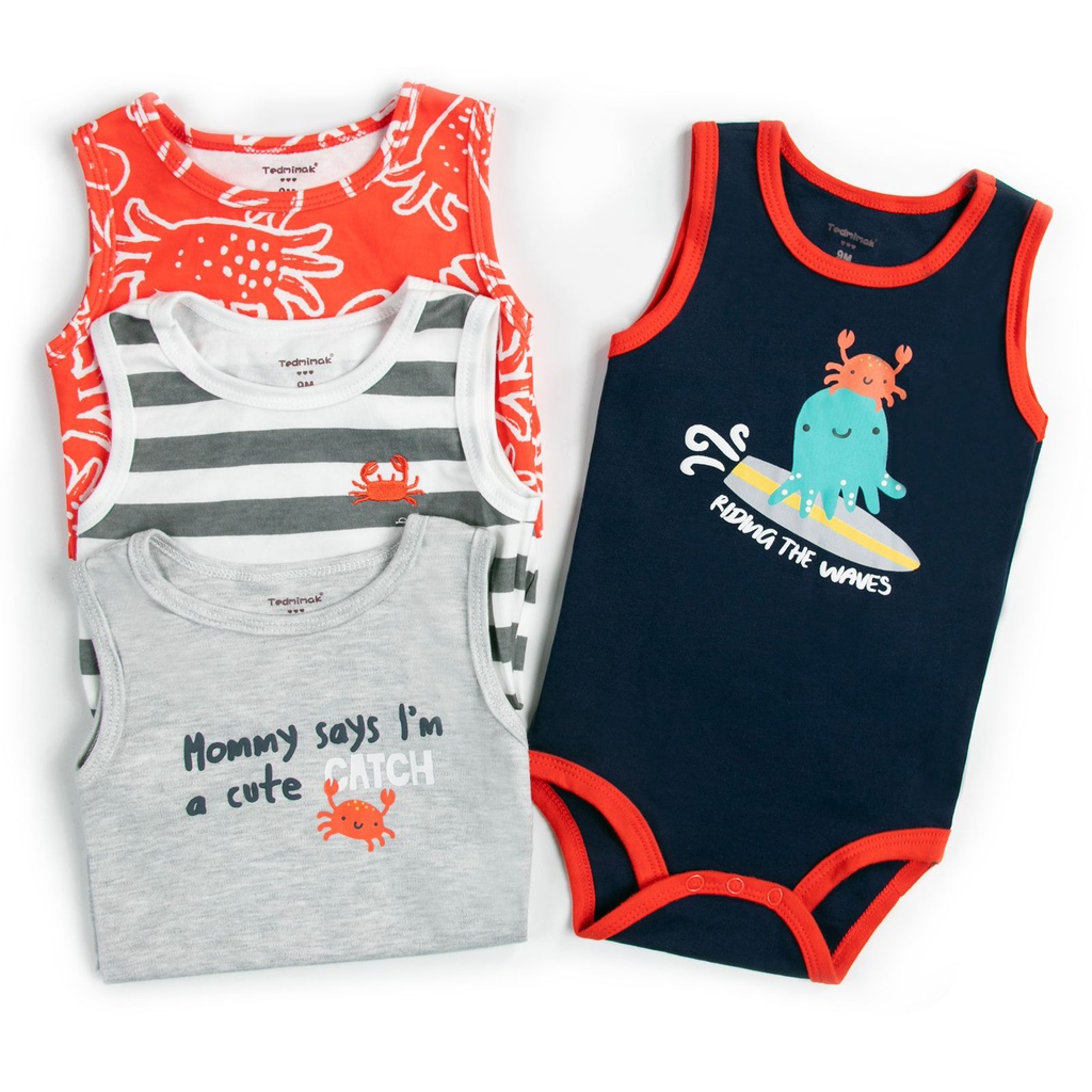 Set Bodys Bebé S/M Pulpo