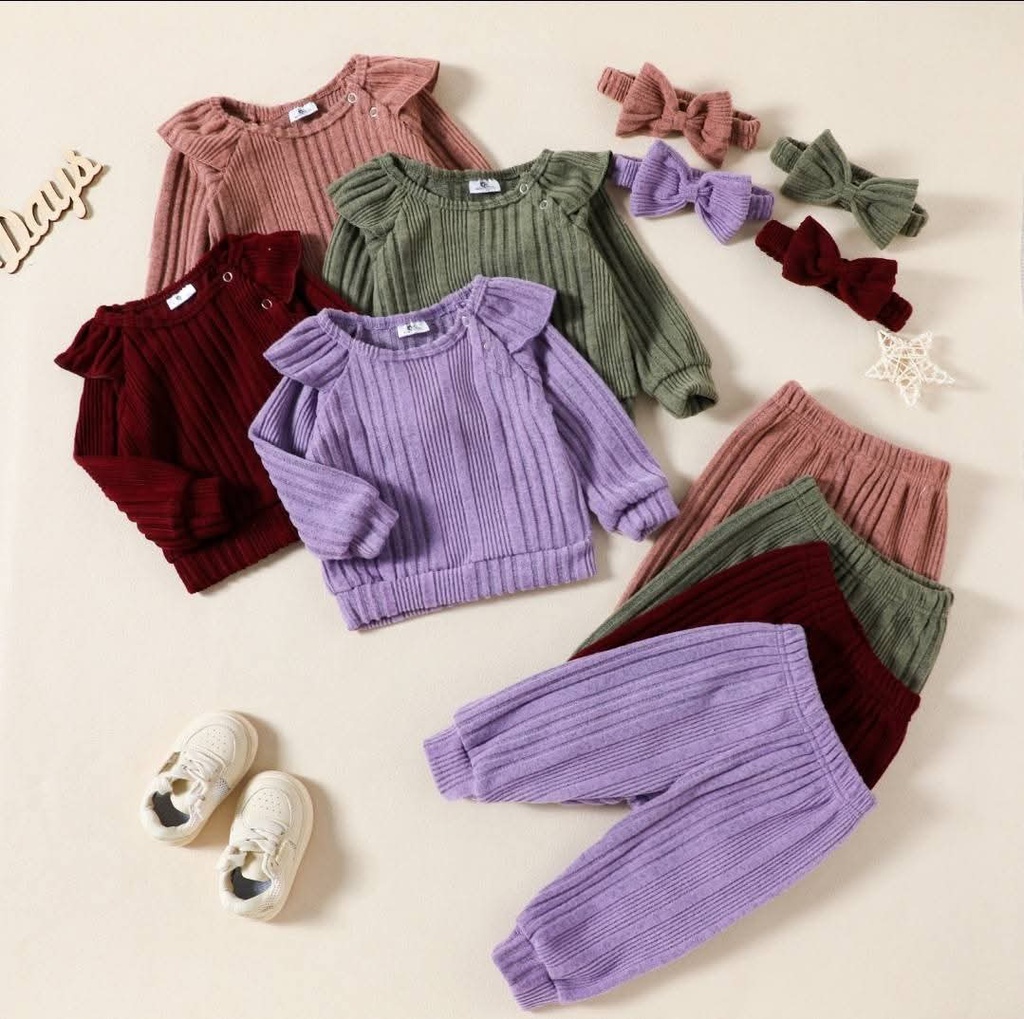 Conjunto 3 Piezas Lanilla Niña