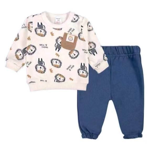 Traje Bebé Azul León