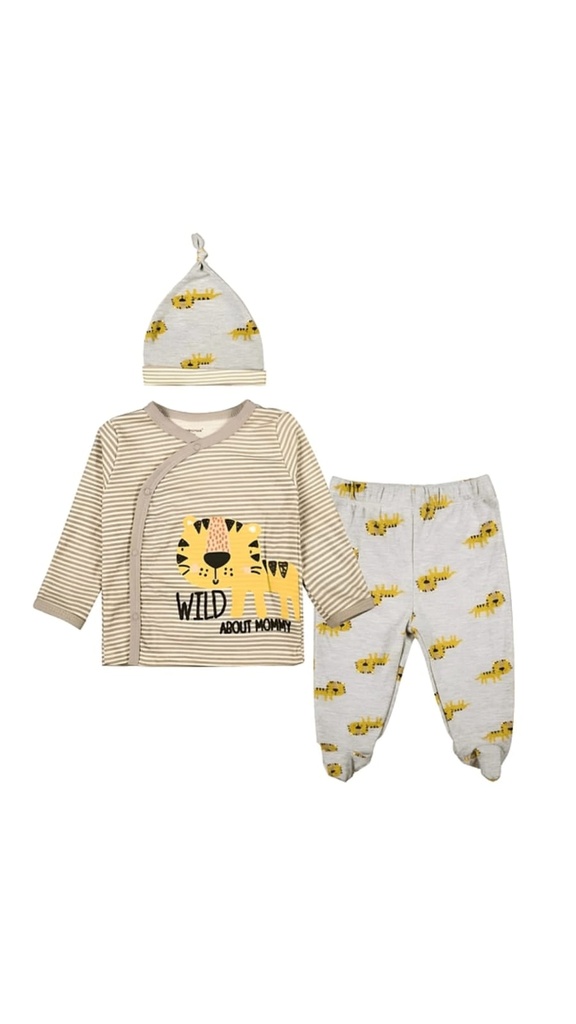 Traje 3 piezas Bebé Tigre Wild