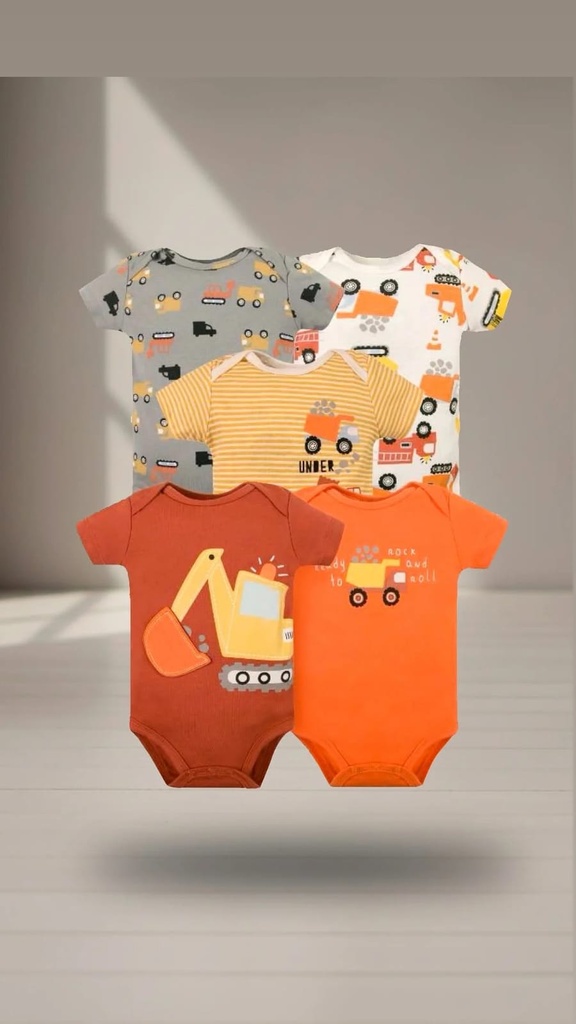 Set 5 Bodys M/C Bebé Retroexc