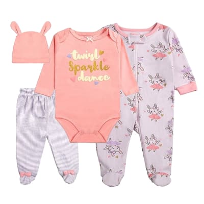 Ajuar 4 Piezas Rosado Beba