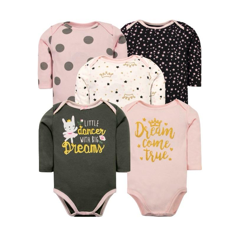 Set 5 Bodys Manga Larga Conejita