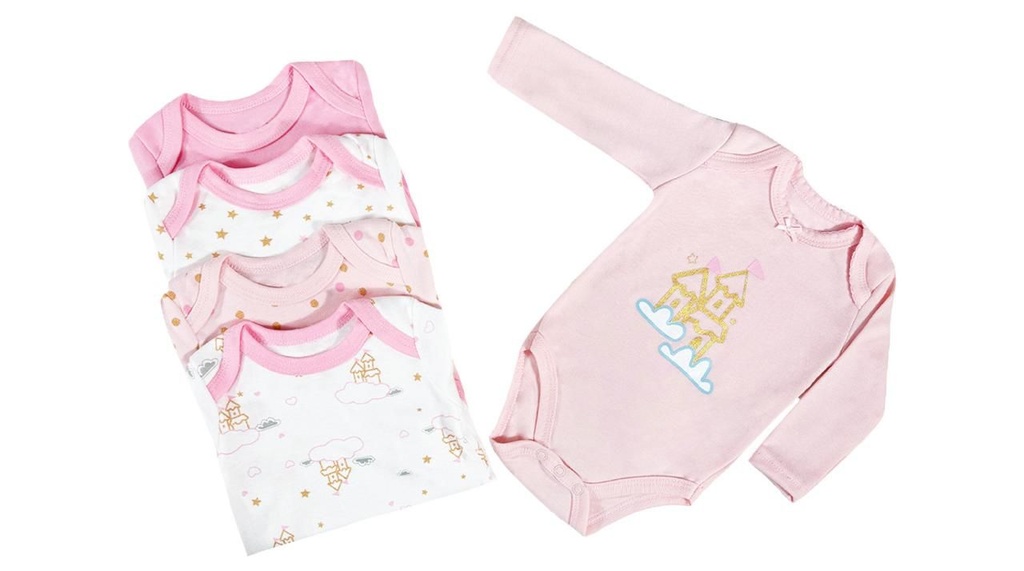 Set 5 Bodys Manga Larga Castillos