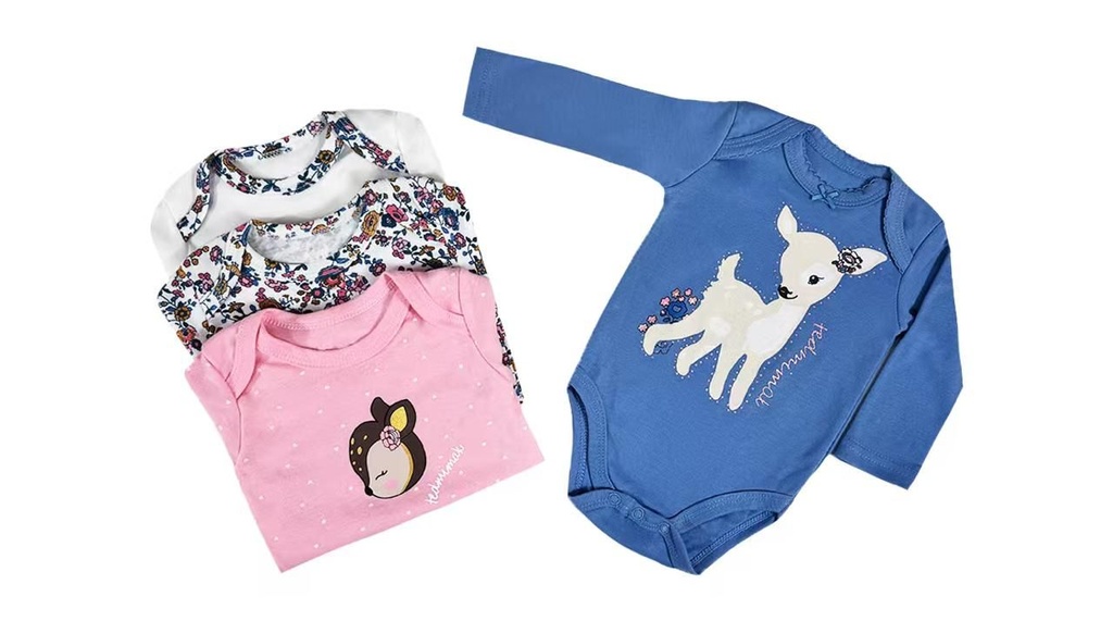 Set 4 Bodys Manga Larga Bambi
