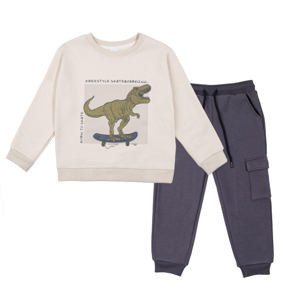 Conjunto Buzo Bebé Dino Skate