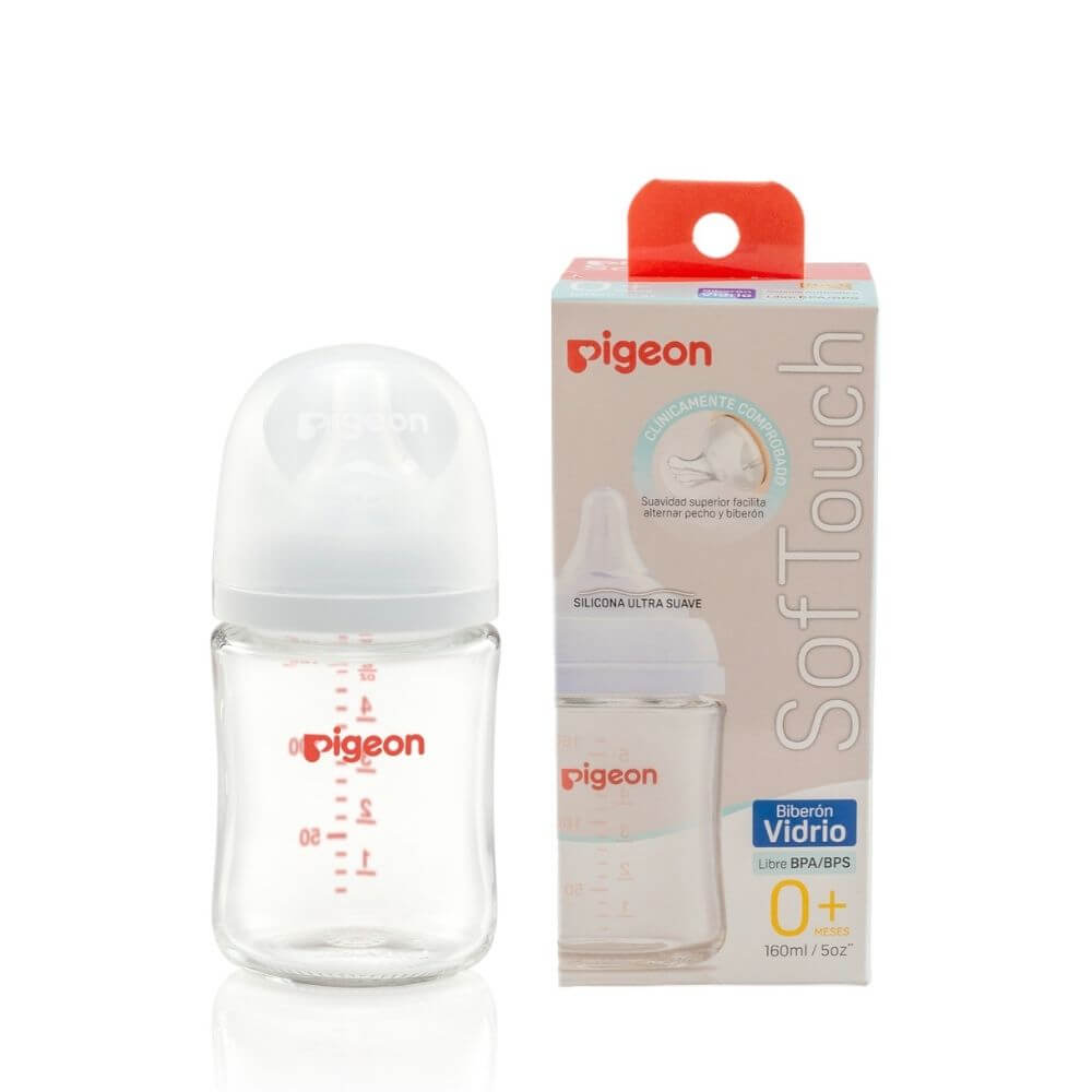 Mamadera PIGEON SS Soft Touch Vidrio 160 ML