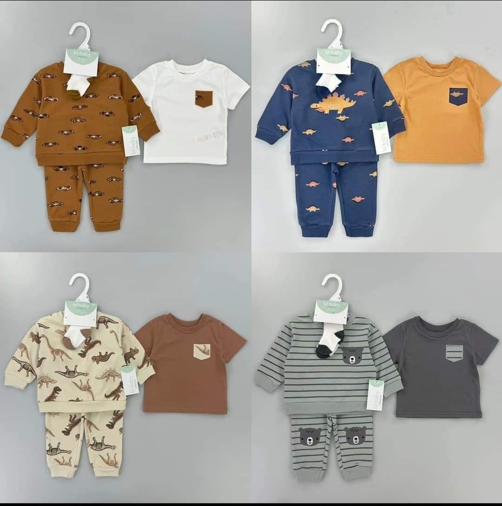 Conjunto Bebé Niño 4 piezas