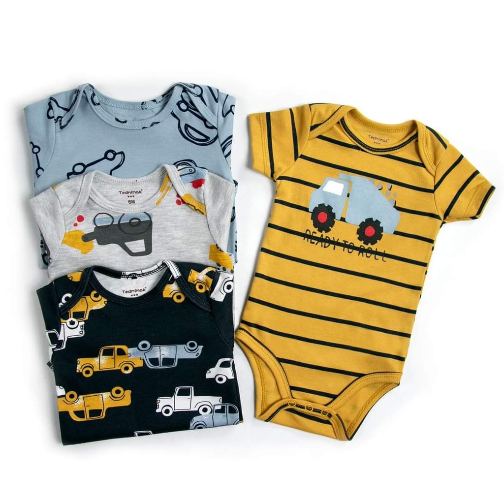 Set Bodys Manga Corta Bebé Camiones
