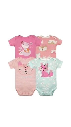 Set Bodys Manga Corta Zorrita