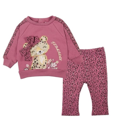 Buzo Beba Leopardo Uva