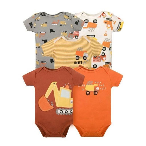 Set 5 Bodys M/C Bebé Retroexc