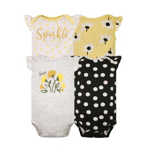 Set Bodys Manga Corta Flores