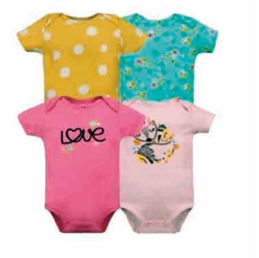 Set Bodys Manga Corta Love Fuscia