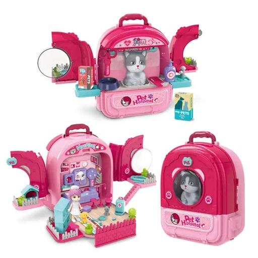 Maleta 3 en 1 Cuidado Mascota Pets