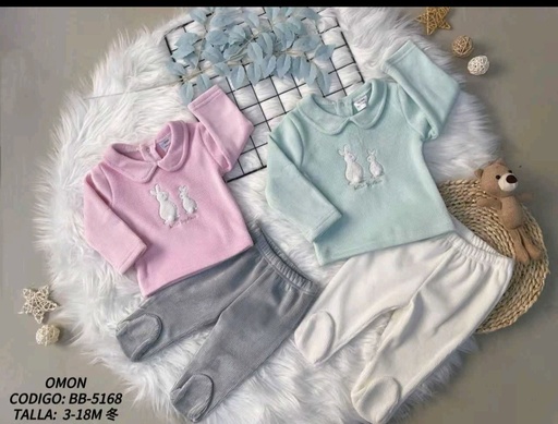 Conjunto 2 piezas Plush Coneja