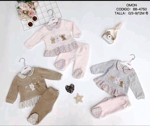 Traje 2 Piezas Plush Beba Tejido