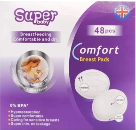 Protectores Mamarios Lactancia Absorbentes De Leche 48 unidades