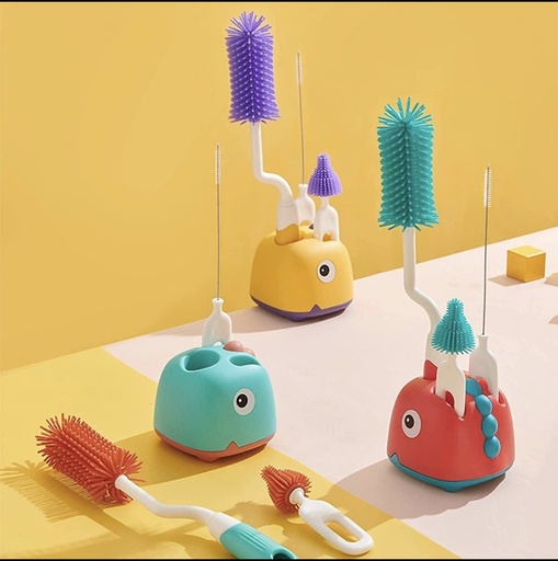 Set Cepillos Limpiamamadera Con Caja