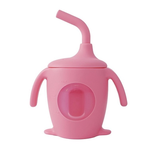 Vaso Silicona con Bombilla y Ventana