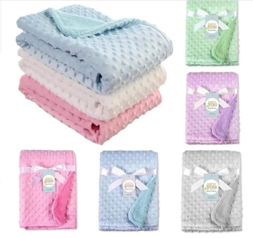 Manta Frazada Texturizada Suave Para Bebe