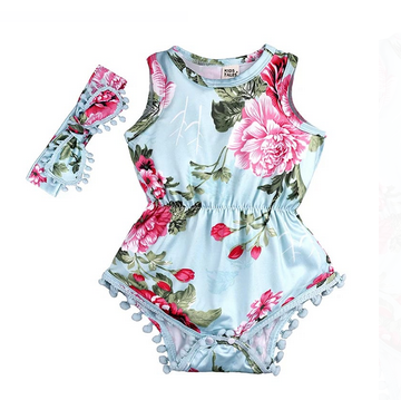 Body Floreado Con Turbante