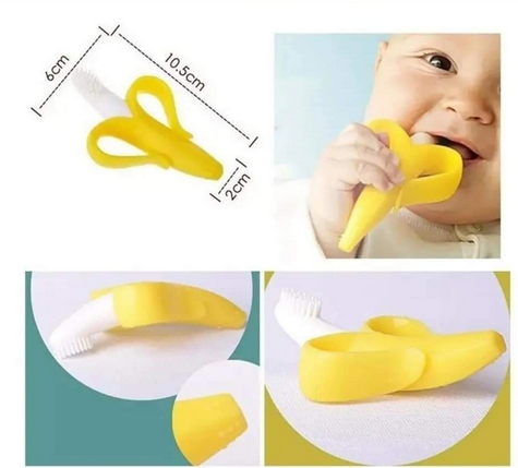 Mordedor banana con cepillo