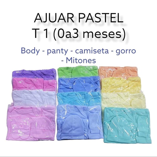 AJuar Bebé 0-3 Meses Liso