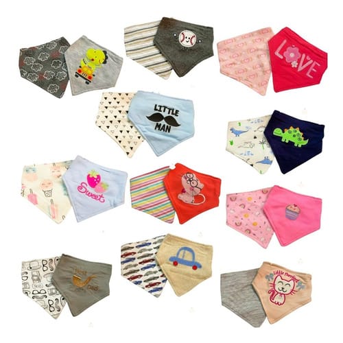 Babero Bandana Doble Capa de Algodón
