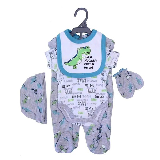 Ajuar Bebé Set de 5 Piezas 100% Algodón