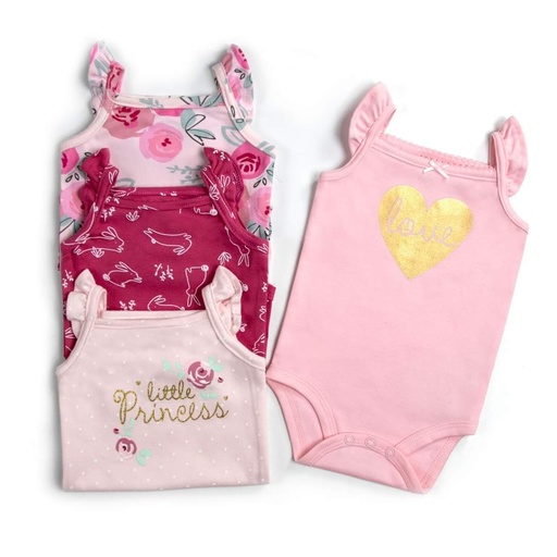 Set Bodys S/M Bebé Princesas