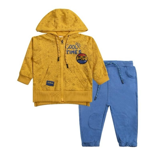 Conjunto Buzo Bebé Amarillo Palmeras