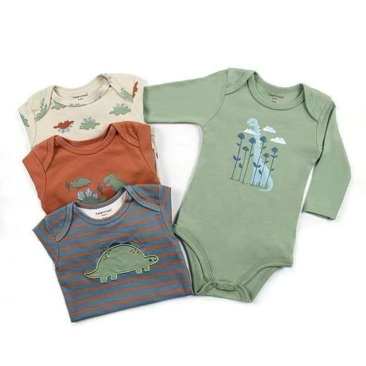 Set 4 Bodys Manga Larga DINO