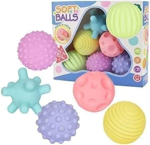 Juego Set Pelotas Sensoriales Con Sonidos