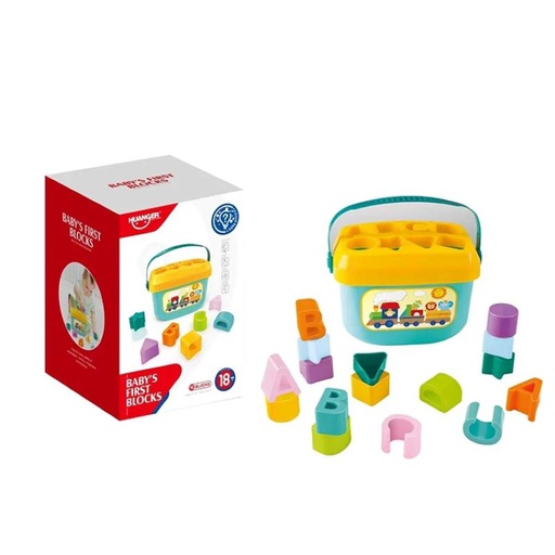 Juguete Balde con Figuras de Encaje Didáctico