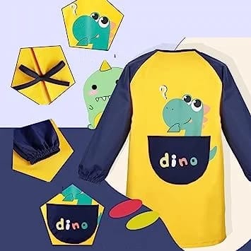 Babero Impermeable Manga Larga con Bolsillo