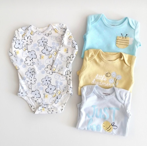 Set 4 Bodys Manga Larga Abejita